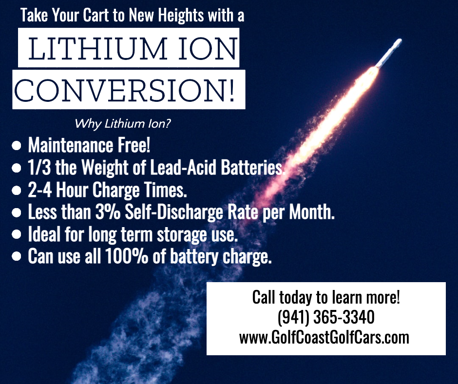 Are Lithium Ion Batteries Worth It? Golf Coast Golf Cars Inc. Sarasota