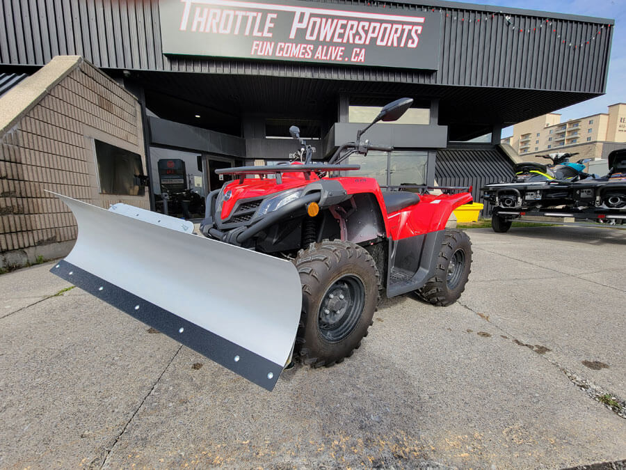 The Low Down on Snow Plows and ATV Winter Accessories Throttle ...