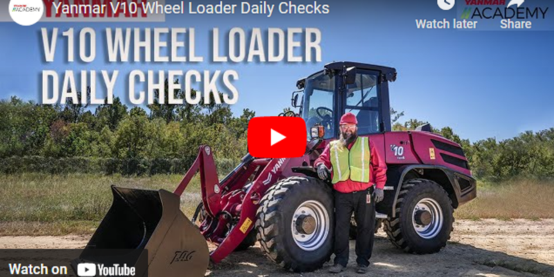 Yanmar V10 Wheel Loader Daily Checks Tractor Ranch Company Phoenix, AZ ...